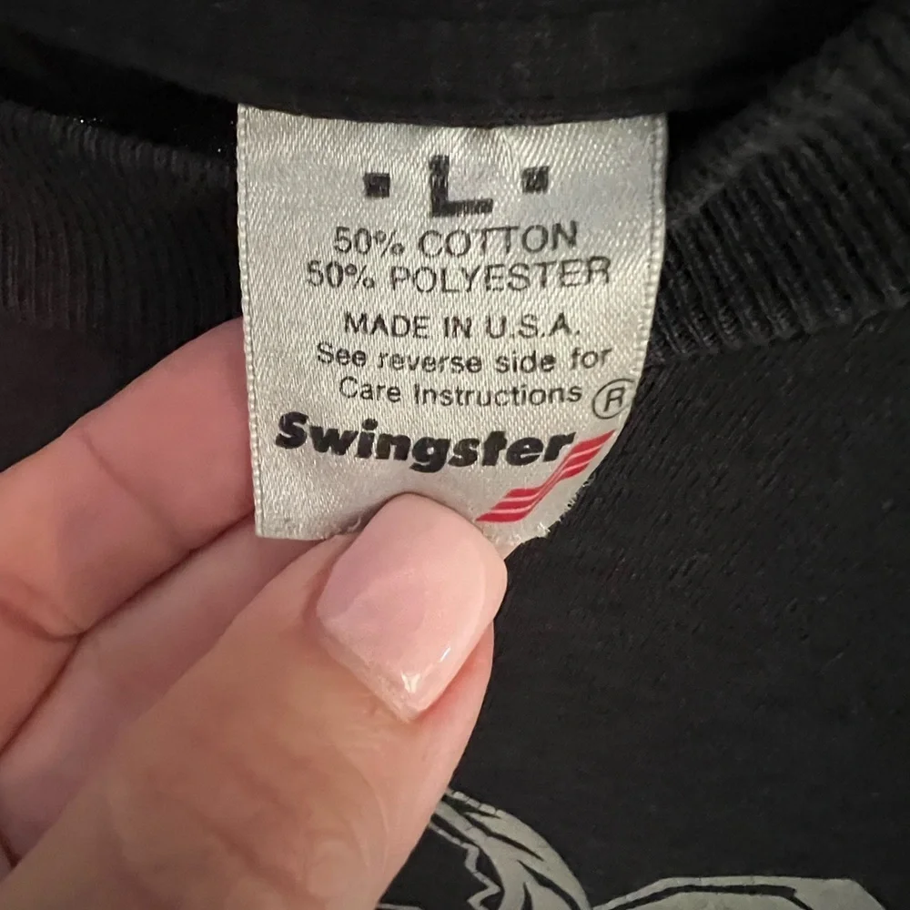 Vintage Swingster Sz L MAC TOOLS Hand picked by the pros Black T-shirt - Picture 2 of 9
